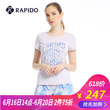 T恤CP7242S09 印花女士运动休闲短袖 夏季新款 Rapido专柜同款