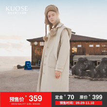 【预售】阔色2018冬季新款韩版女装中长款小个子毛呢大衣外套图片