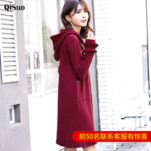 大码女装加绒卫衣裙遮肚子连衣裙减龄胖mm宽松200斤2018秋冬新款图片