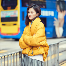 PRASE冬装2018新款欧货时尚蝙蝠袖白鸭绒羽绒服女短款宽松潮外套图片