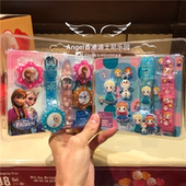 冰雪奇缘艾莎安娜爱你雪宝儿童手表 可换表带表盖 香港迪士尼正品