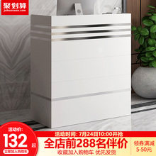 超市收银台简约现代美容院前台服装理发店转角吧台店铺小型接待台