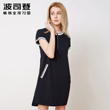 波司登2018夏季新品女款 修身OL时尚休闲显瘦连衣裙B80426280图片