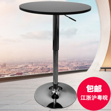 鸡尾酒桌升降吧桌高脚圆桌酒吧吧台桌展览桌洽谈咖啡桌小圆桌家用