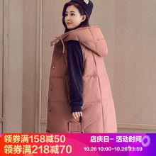 羽绒棉马甲棉袄女装2018新款韩版连帽宽松中长款加厚棉服冬季外套图片