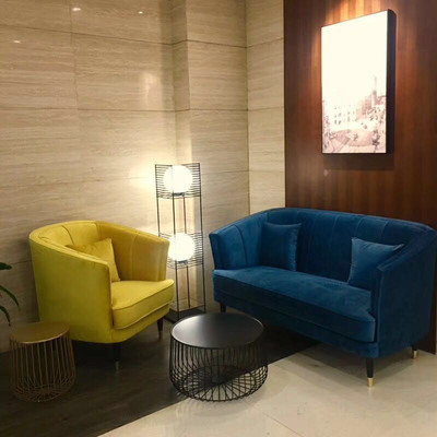 新款北欧小户型沙发 样板间客厅沙发组合 简约现代设计师定制沙发