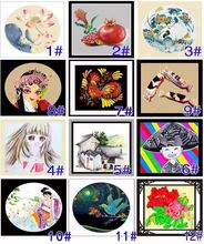 卡纸 裱卡纸仿镜片镜面卡纸画室绘画裱好 饰装 边长38CM裱框裱边装