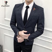 2018秋季休闲西服男修身 单西男士 小西装 青年韩版 商务上衣外套大码