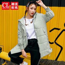 N潮流前线2018款冬季女士外套中长款羽绒服保暖修身韩版时尚女外图片