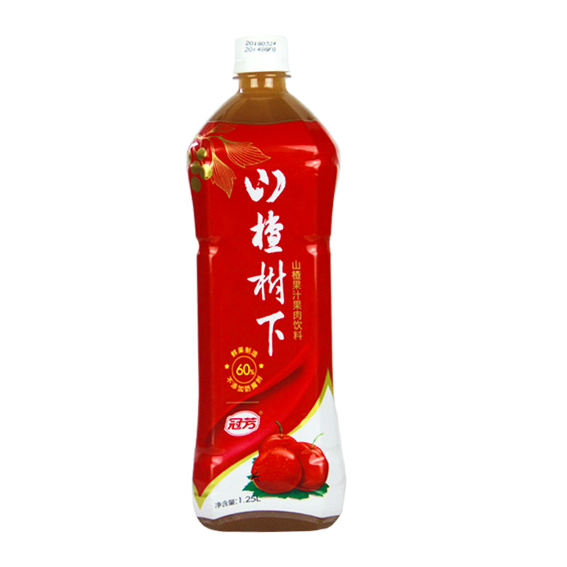 冠芳-山楂树下山楂果汁果肉饮料1.25L*6整箱