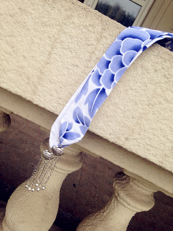 邮 渐变流苏提花发带 古风汉服超仙飘带发绳头