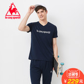 18夏新品 运动T恤男CB 乐卡克法国公鸡凉爽印花V领短袖 0119171