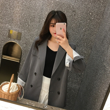 休闲西服 外套女春秋韩版 大哥廓西垂重质感chic网红小西装 夫人钱