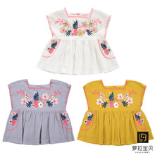 你好夏天 萝拉宝贝现货 法国 louise misha SS19女童田园风娃娃服