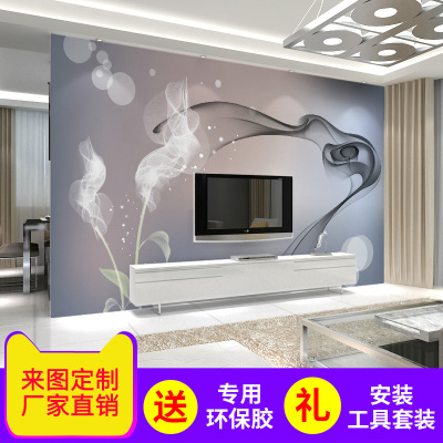 电视背景墙壁纸自粘客厅是什么档次