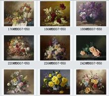 餐厅挂画玄关古典花卉 静物油画装饰画画芯仿真油画喷绘批发