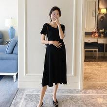 9个月夏天裙 连衣裙斜肩设计感孕期3 新款 AROOM孕妇春夏季2019韩版