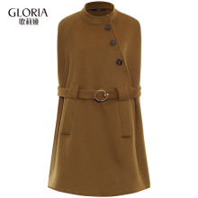双11预|GLORIA/歌莉娅女装2018冬季小立领斗篷大衣18CE6E79A图片