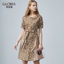 GLORIA/歌莉娅女装2018秋季花料连衣裙187C4B15E图片