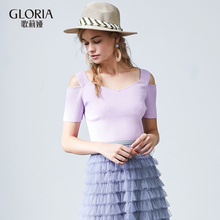 GLORIA/歌莉娅2018年夏季毛织上衣186K5G340图片