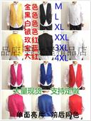 前后同色摇滚闪亮背心马夹 单面亮片马甲夜店舞台男女歌手演出服装