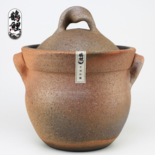 双盖无釉砂锅孕产妇炖肉煲汤锅日式陶瓷土砂锅石锅家用明火燃气