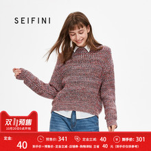 诗凡黎2018新款冬季宽松甜美慵懒风套头打底针织衫女长袖S图片