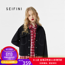 诗凡黎2018新款冬装韩版宽松学生毛呢外套女短款赫本风毛呢大衣女图片