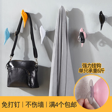 店背景墙饰手提包挂钩免打孔 衣帽钩单钩服装 饰壁挂个性 小鸟创意装