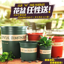 阳台种花种菜多肉绿萝园艺月季花盆 免运 环球加仑树脂塑料花盆