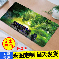 游戏定制鼠标垫超大号可爱动漫小号加厚笔记本电脑办公键盘桌垫