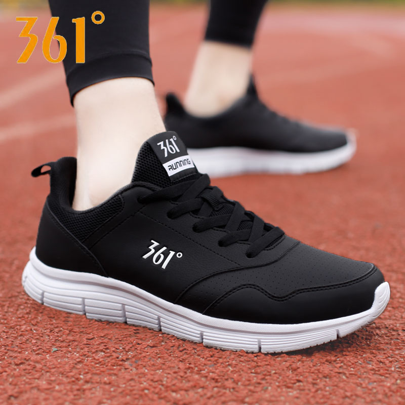 361 sports shoes men's shoes leather upper 2019 new 361 degree waterproof and trendy shoes casual shoes men's winter running shoes