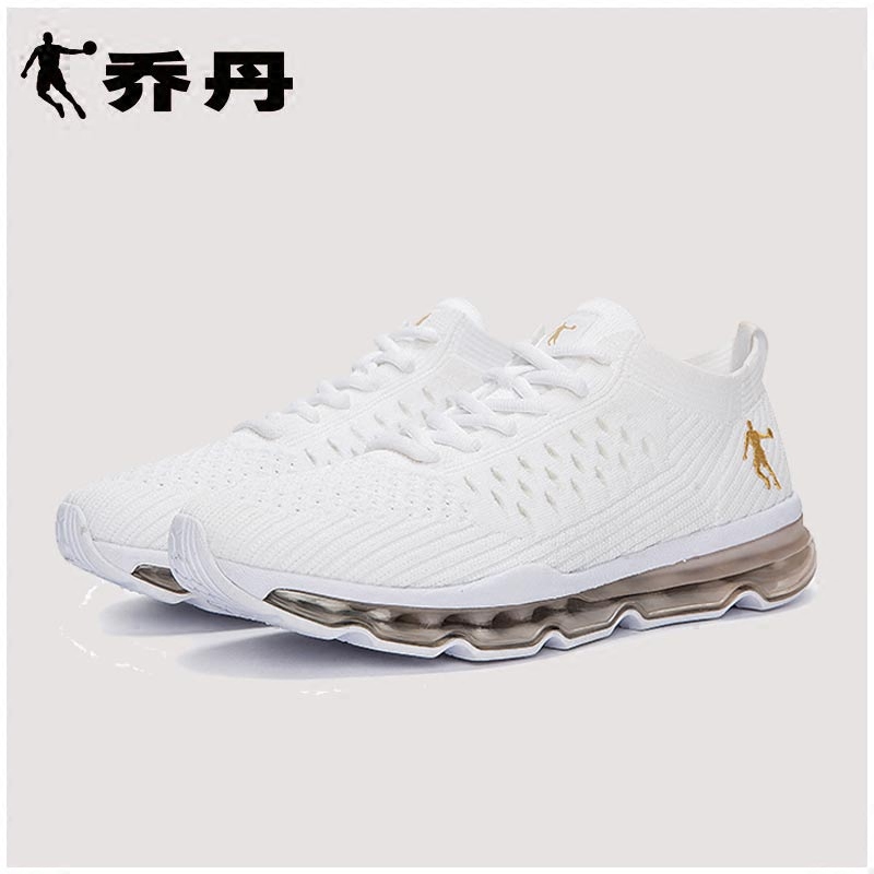 Jordan Men's Running Shoe White 2018 New Autumn Mesh Breathable Men's Shock Absorbing Full Length Air Cushioned Sneakers