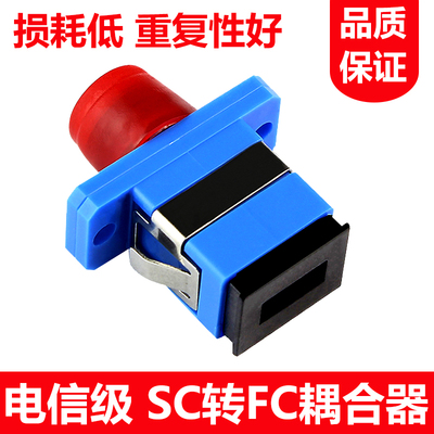 新品光纤适配器FC-SC光纤法兰盘方转圆头耦合器转接器电信级