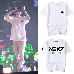 乐华七子justinFCCBWJZZT同款T恤见面会纯棉应援短袖男女衣服
