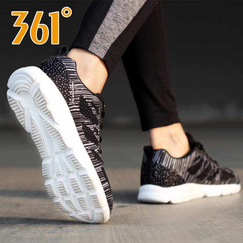 361 Sports Shoes Women's Shoes Autumn Running Shoes 361 Degree Men's Shoes Student Shoes Casual Shoes Knitted Lightweight Running Shoes Women