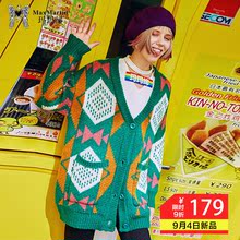 玛玛绨加厚毛衣外套女中长款韩版2018新款潮时尚宽松针织开衫冬季图片