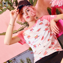 玛玛绨2018夏装新品粉红豹印花修身显瘦短袖T恤女百搭ulzzang上衣图片