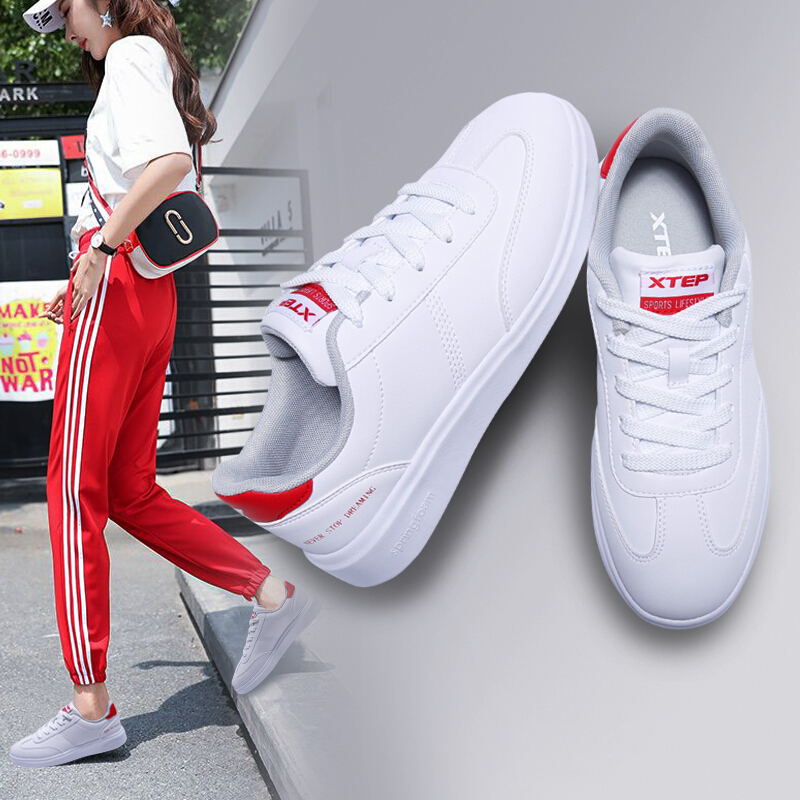 Special Step Board Shoes Women's Shoes 2019 Summer New Launch Official Website Authentic Breathable Leather Small White Shoes Casual Shoes for Women