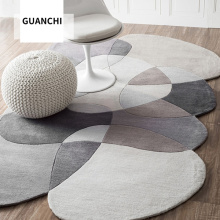 简约现代地毯客厅茶几垫子家用卧室床边地毯 时尚 冠驰 GUANCHI