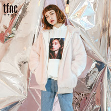 TFNC2018秋冬新款韩版女装中长款皮毛一体拉链毛绒大衣皮草外套图片