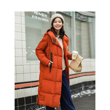 茵曼旗舰店连帽保暖复古时尚长款厚羽绒服女潮2018冬装新款外套图片