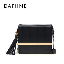 达芙妮拉链单肩女包时尚 金属磁扣小方包1016483061 Daphne