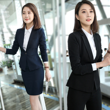 职业装女装西装套装女春2017新款2018时尚气质商务正装西服工作服图片