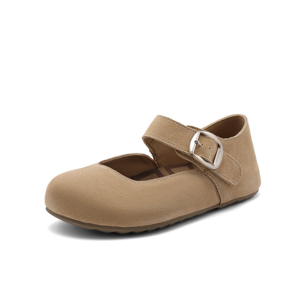 【所有女生的衣橱直播间】百丽半糖吐司勃肯半拖新款平底女单鞋子