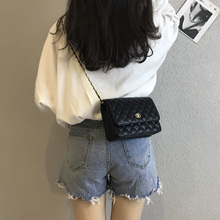 潮韩版 高级感小包包女2019新款 菱格链条包chic斜挎包百搭洋气女包