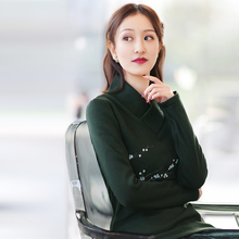 伶俐柠檬20573复古中国风加绒女装衬衫民族风新民国风文艺范手绘图片