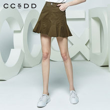 CCDD2018夏装新品专柜正品时尚甜美显瘦半身裙女短裙a字裙伞裙潮图片