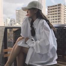 女装 港味社会慵懒上衣网红宽松衬衣潮 韩版 女2018新款 chic早秋衬衫