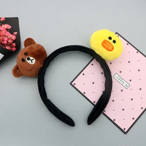 韩国布朗熊兔可爱头箍发饰